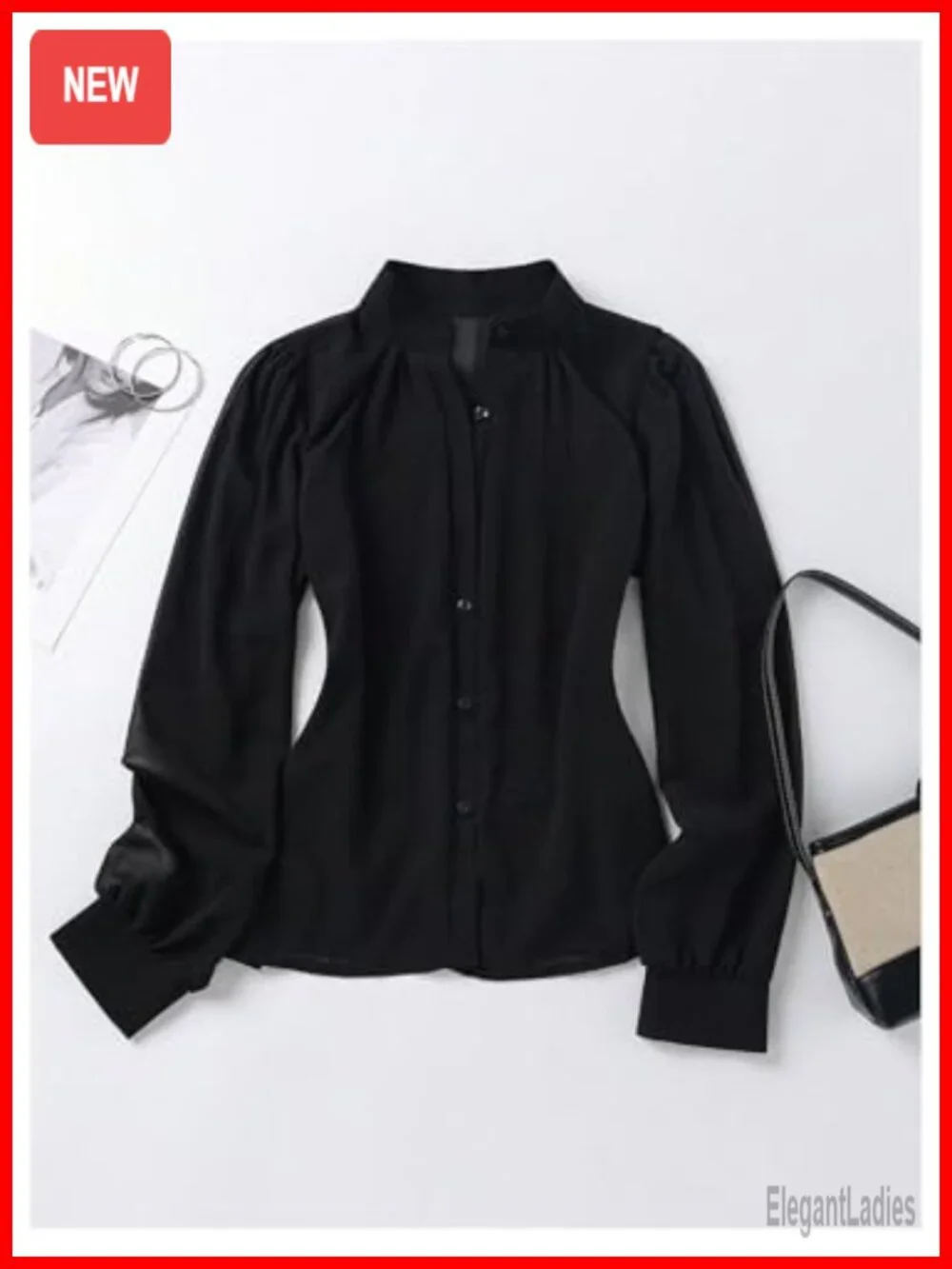 Sheer Button Up Blouse Mesh Long Sleeve Business Casual Work Top